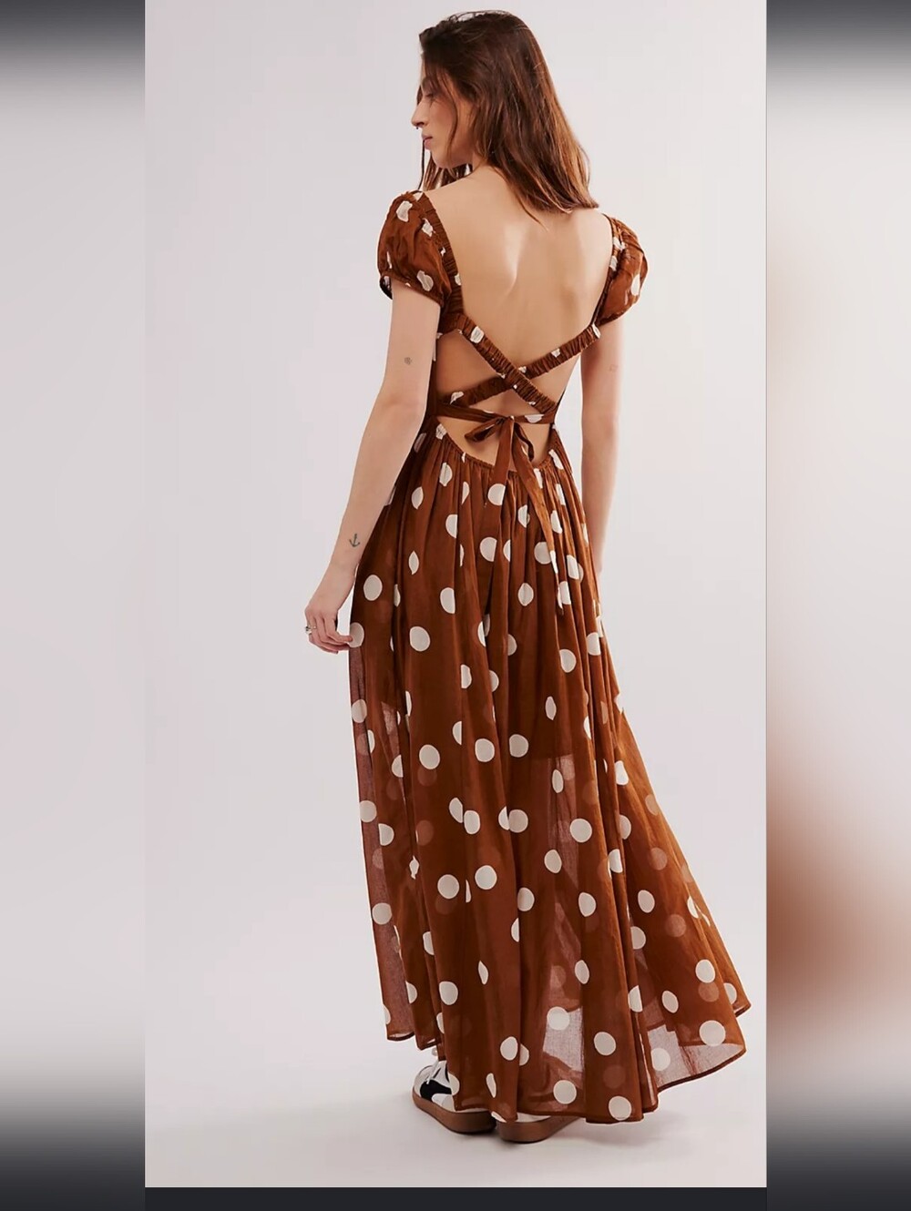 Free People Ultraviolet Maxi Dress with Smocked Bodice - Picture 2 of 8